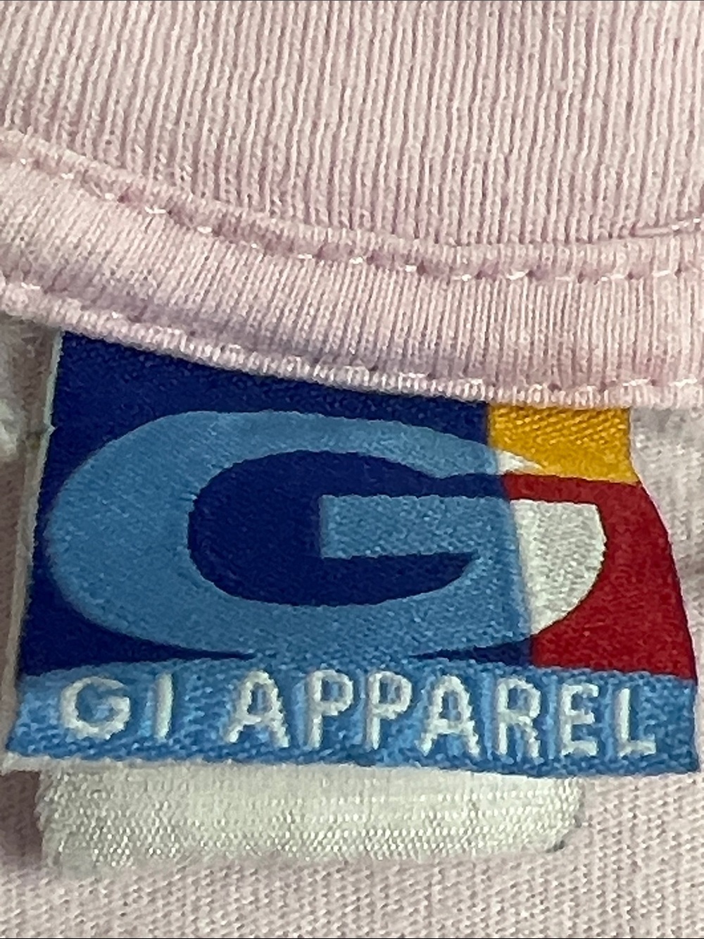 🌞 GI Apparel Vintage Unique Pink/Gray Layered-Look 2 in 1 shirt men size M - Picture 7 of 16
